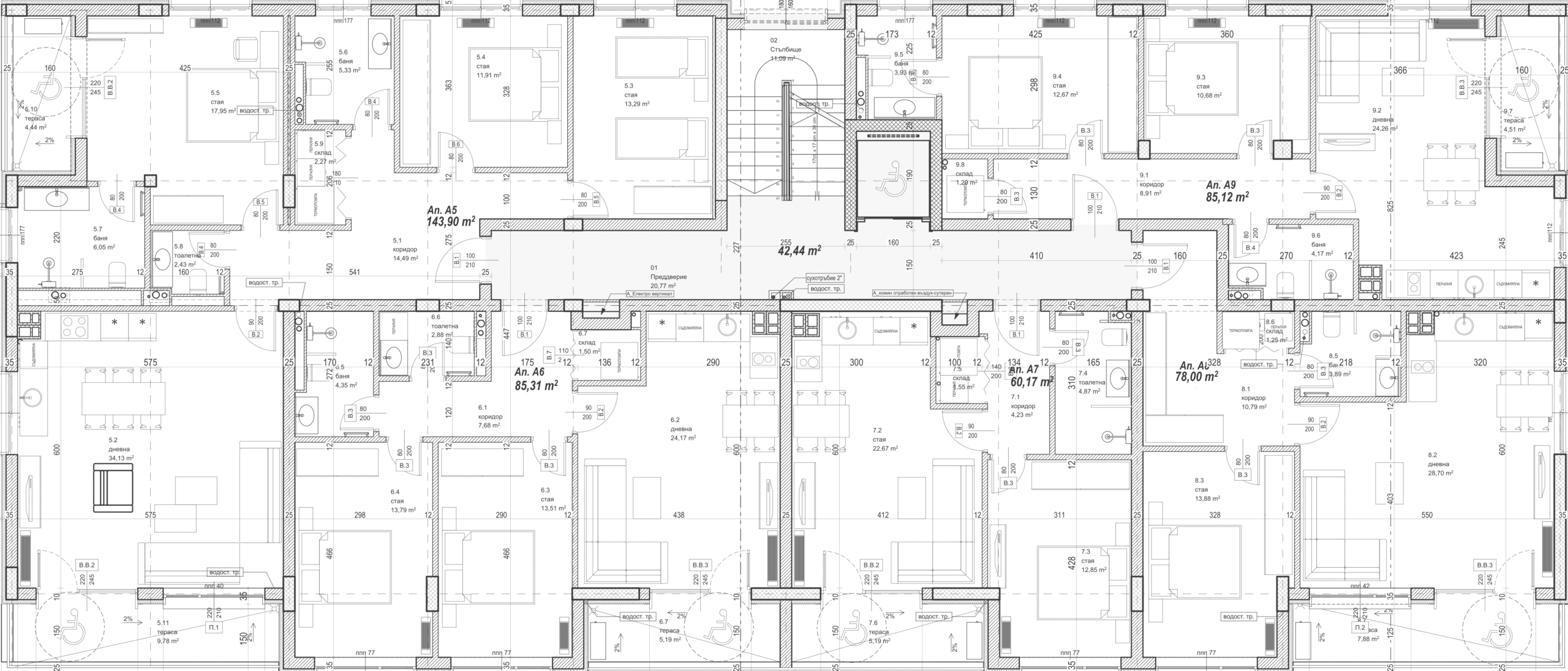 Сграда А – Етаж 2